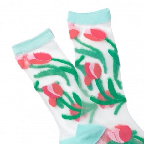 Coucou Suzette / チューリップ シアー ソックス / tulipshsocks