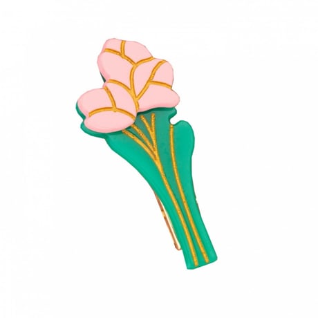 ククシュゼット 正規商品 ヘアアクセ クリップ ピン ヘアピン 花 フランス Coucou Suzette チューリップ ヘア クリップ ピンク(tulipclip)