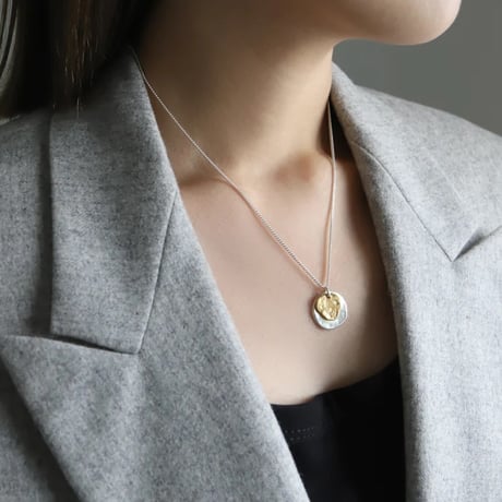 TEN. 正規商品 ユニセックス アクセサリー テン ルター ネックレス シルバー×ゴールド【即日発送】(nex-0040)