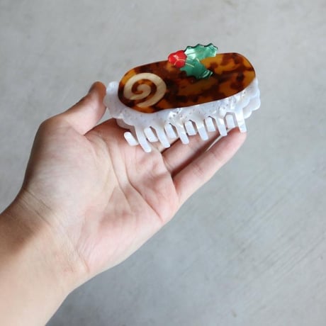 Coucou Suzette / Christmas Log Cake Hair Claw / christmaslogcakeclaw