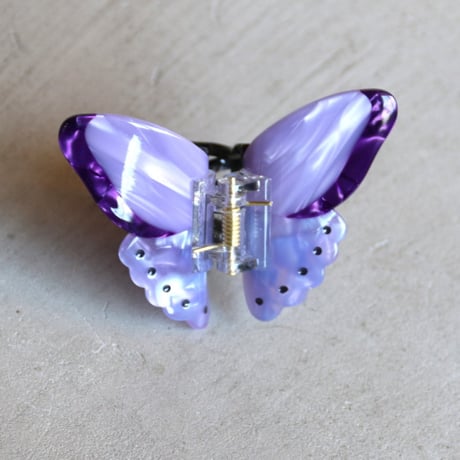 ククシュゼット 正規商品 ヘア アクセ クリップ 蝶 虫 かわいい ギフト Coucou Suzette 紫 蝶 ヘア クロー  パープル(pubutterflyclaw)