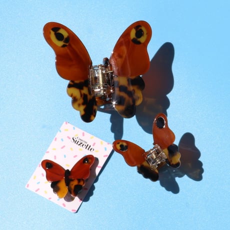 ククシュゼット 正規商品 ヘア アクセ クリップ 虫 かわいい おしゃれ ギフト Coucou Suzette べっ甲 蛾 ヘア クロー ブラウン(mothhairclaw)