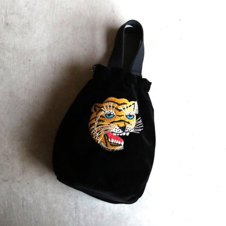 HOUSTON / VELVETEEN EFFECT BAG(TIGER) / 6874