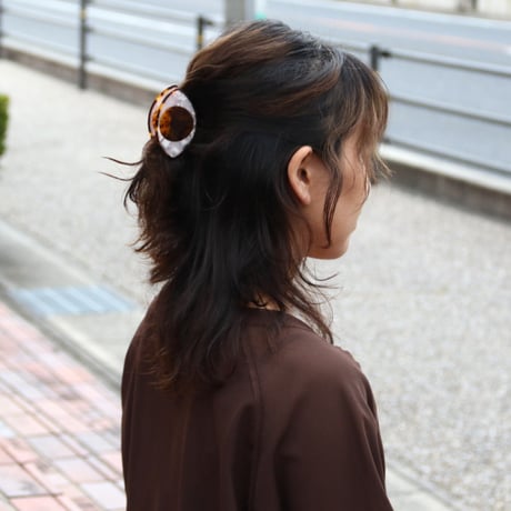 ククシュゼット 正規商品 ヘア アクセ クリップ おしゃれ 個性的 目 目玉 Coucou Suzette ブラウンアイ ヘア クロー ブラウン(blowneyeclaw)