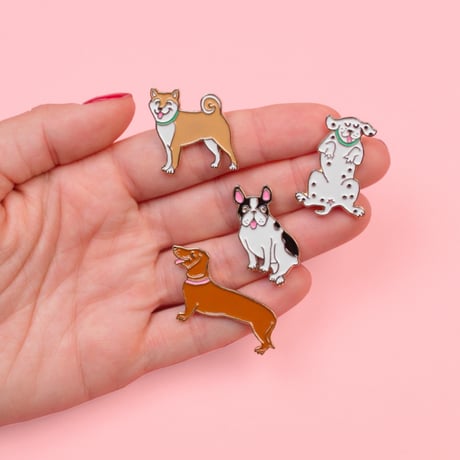 ククシュゼット 正規商品 ピンバッジ ドッグ 犬 ブローチ 可愛い おしゃれ ギフト プレゼント アクセサリー Coucou Suzette フランス Dog Pin 17種類展開(dogpin)