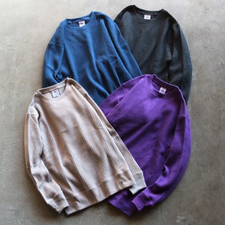 JEMORGAN / Big Waffle L/S Crew / jb00152c