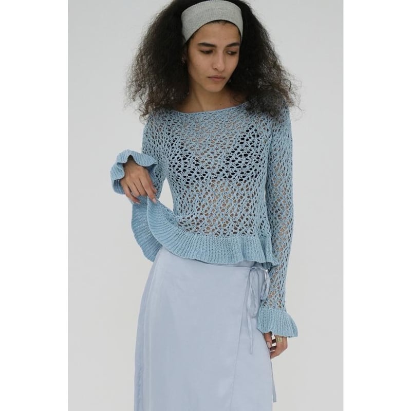 Nala Croppded knit top 水陸両用 Nala Croppded knit top 水陸両用 Nala Croppded knit top 水陸両用
