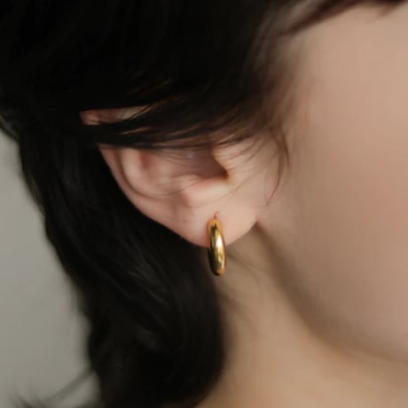 TEN. 正規商品 ユニセックス アクセサリー テン ベーグル ピアス シルバー/ゴールド【即日発送】