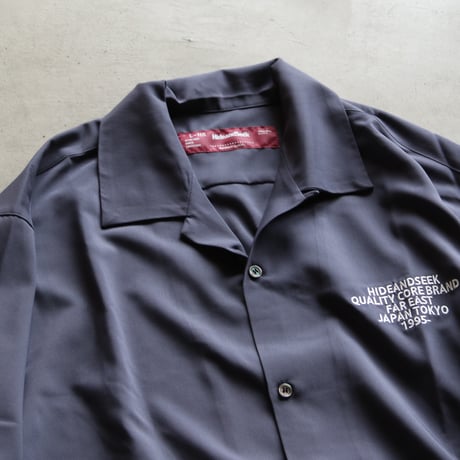 HIDEANDSEEK / Open Collar L/S Shirt / HS-030526