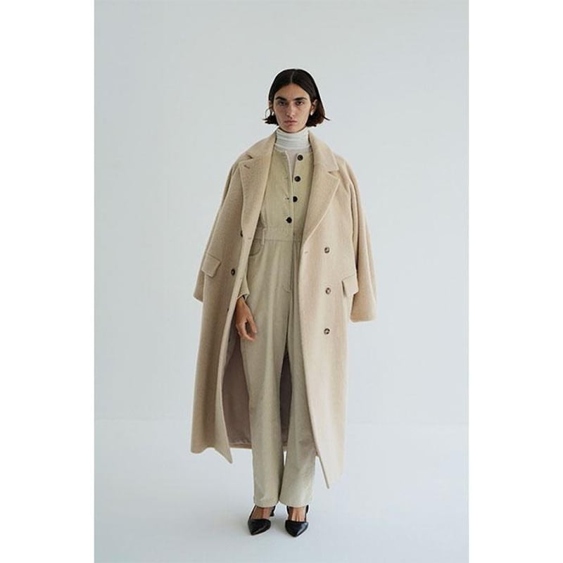 CLANE / DOUBLE WOOL LONG COAT / 171010052 | CHA CLANE / DOUBLE WOOL LONG COAT / 171010052 | CHA