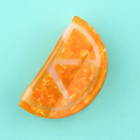 ククシュゼット 正規商品 ヘア アクセ クリップ かわいい 果物 フルーツ フランス Coucou Suzette オレンジ ヘア クロー オレンジ(orangeclaw)