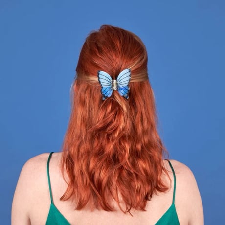 ククシュゼット 正規商品 ヘア アクセ クリップ 蝶 虫 かわいい ギフト Coucou Suzette 青色 蝶 ヘア クロー ブルー(blbutterflyclaw)