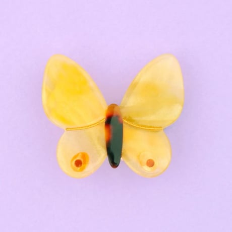 ククシュゼット 正規商品 アクセ ピン クリップ 虫 かわいい ギフト Coucou Suzette 黄色 蝶 ヘア クリップ  イエロー(yebutterflyclip)