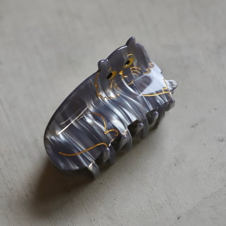 ククシュゼット 正規商品 ヘア アクセ クリップ かわいい 猫 フランス Coucou Suzette シュゼット ペルシャ ネコ ヘア クロー グレー(suzettecatclaw)