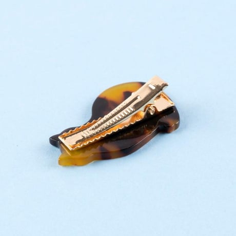 ククシュゼット 正規商品 ヘアアクセ クリップ ピン 猫 ヘアピン フランス Coucou Suzette ベンガル キャット ヘア クリップ ブラウン べっ甲模様 (bengalcatclip)