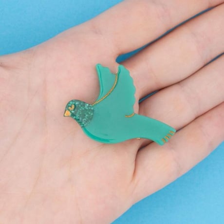 ククシュゼット 正規商品 ヘア アクセ クリップ ヘアピン かわいい 鳥 Coucou Suzette グリーン バード ヘア クリップ グリーン (grbirdclip)