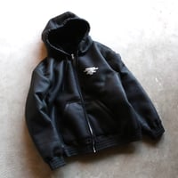 HIDEANDSEEK / PU Leather Boa Hooded Jacket / HJ-110325