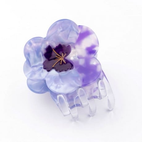 ククシュゼット 正規商品 ヘア アクセ クリップ かわいい 花 フランス Coucou Suzette パンジー ヘア クロー Pansy Hair Claw パープル (pupansyclaw)
