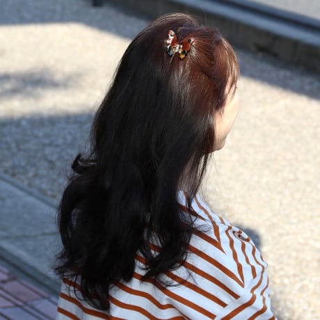 ククシュゼット 正規商品 ヘア アクセ クリップ 虫 かわいい ギフト Coucou Suzette べっ甲 蛾 ミニ ヘア クロー ブラウン (mothminiclaw)