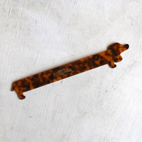 ククシュゼット 正規商品 定規 文房具 かわいい 犬 フランス お洒落 レア Coucou Suzette ダックスフンド 定規 ブラウン(dachshuruler)