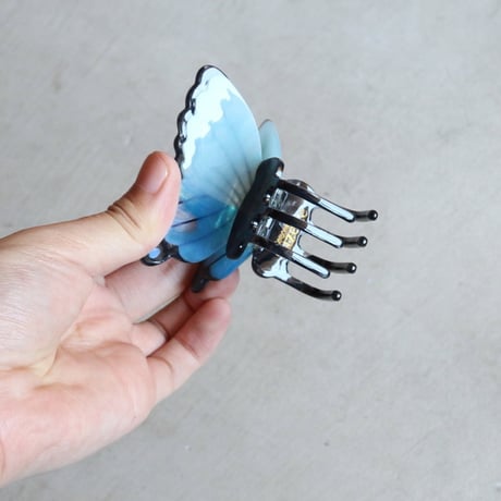 ククシュゼット 正規商品 ヘア アクセ クリップ 蝶 虫 かわいい ギフト Coucou Suzette 青色 蝶 ヘア クロー ブルー(blbutterflyclaw)