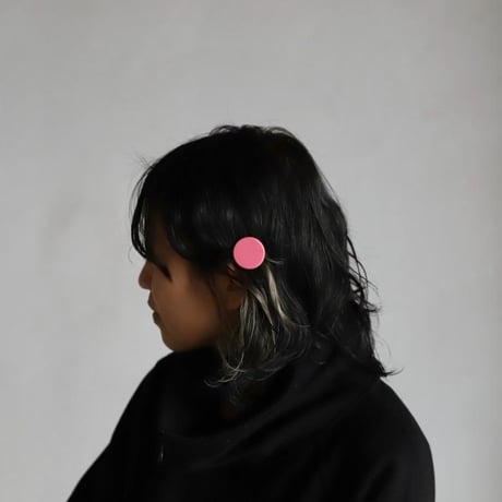 ククシュゼット 正規商品 ヘア アクセ クリップ レトロ かわいい フランス Coucou Suzette 丸型 ラウンド ヘアクリップ ピンク(roundclip)