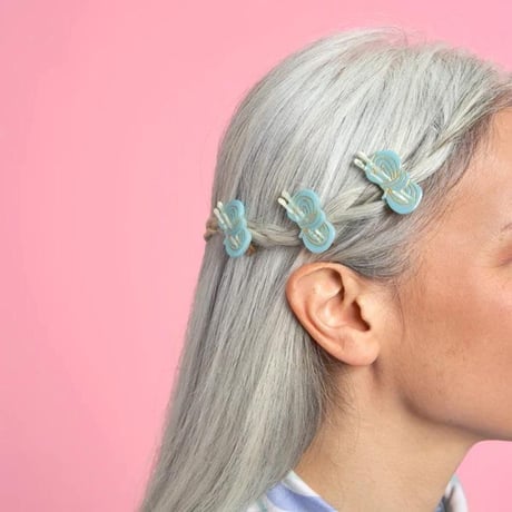 Coucou Suzette / Wool Ball Hair Clip / woolballclip