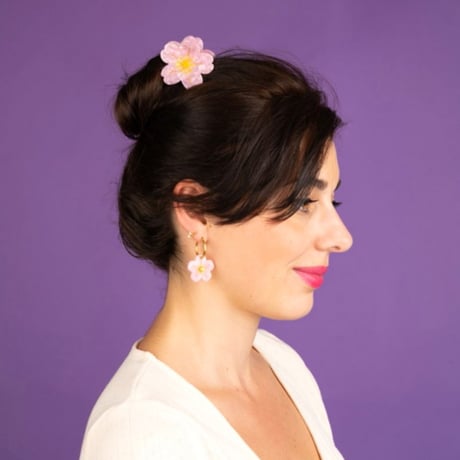 ククシュゼット 正規商品 ヘア アクセ クリップ かわいい 桜 フランス Coucou Suzette サクラ ヘア クロー Sakura Hair Claw ピンク(sakuraclaw)