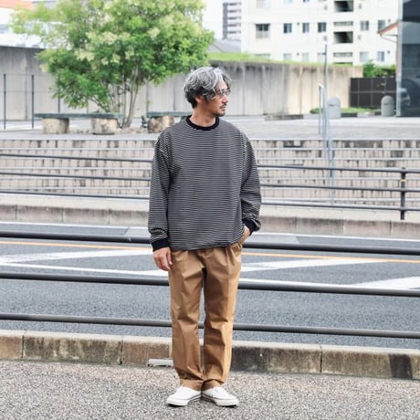 CHARGER / Border Draw cord L/S Tee / cr24awtee03