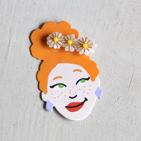 ククシュゼット 正規商品 ヘアアクセ クリップ ピン ヘアピン 花 フランス Coucou Suzette デイジー ヘア クリップ ホワイト(daisyclip)