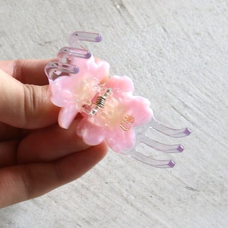 ククシュゼット 正規商品 ヘア ミニ アクセ クリップ 花 Coucou Suzette サクラ ミニ ヘアクロー ピンク (sakuraminiclaw)