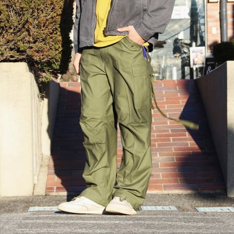 アメリカ軍 ミリタリー パンツ Ｍ65 フィールド パンツ M65 Field pants ユニセックス ブラック/オリーブ BLACK/OLIVE 2色展開 2024秋冬新作(24ss003)