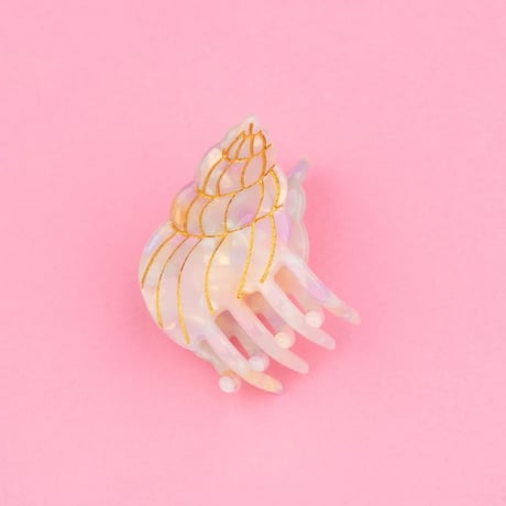 ククシュゼット 正規商品 ヘア ミニ アクセ クリップ 海 夏 Coucou Suzette 貝殻 ミニ ヘアクロー マルチカラー (shellminiclaw)