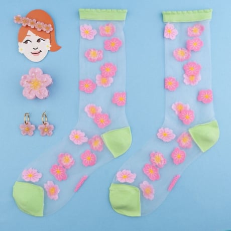 ククシュゼット 正規商品 ヘア アクセ クリップ かわいい 桜 フランス Coucou Suzette サクラ ヘア クロー Sakura Hair Claw ピンク(sakuraclaw)