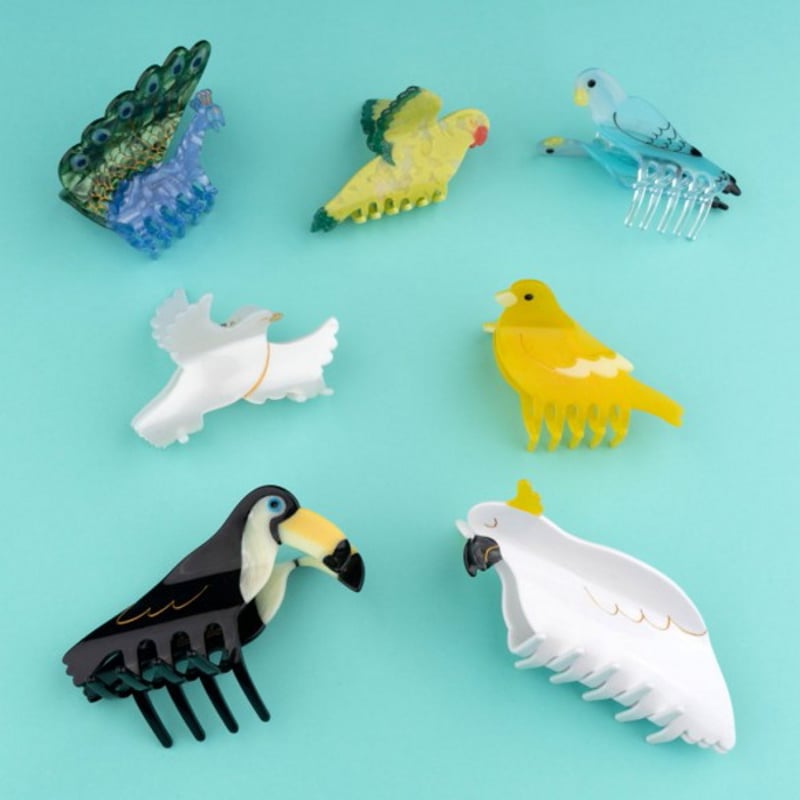 ククシュゼット 正規商品 ヘア アクセ クリップ かわいい 鳥 フランス