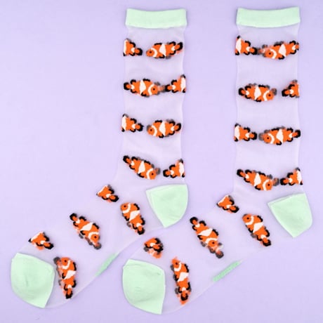 Coucou Suzette / カクレクマノミ シアー ソックス / clownfishshsocks