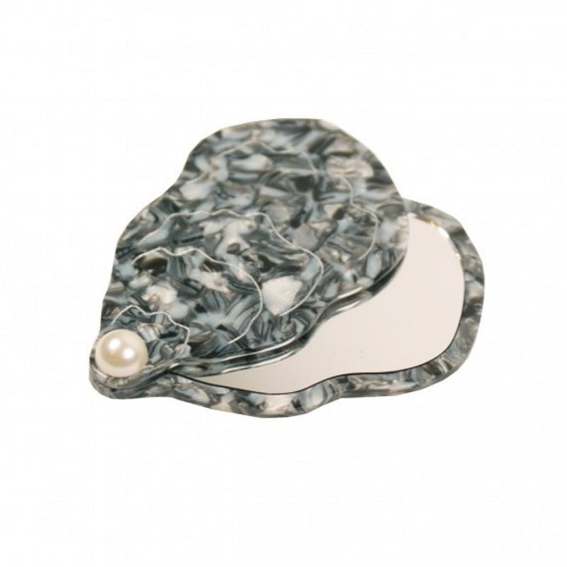 ククシュゼット 正規商品 手鏡 コンパクト ミラー スライド式 貝