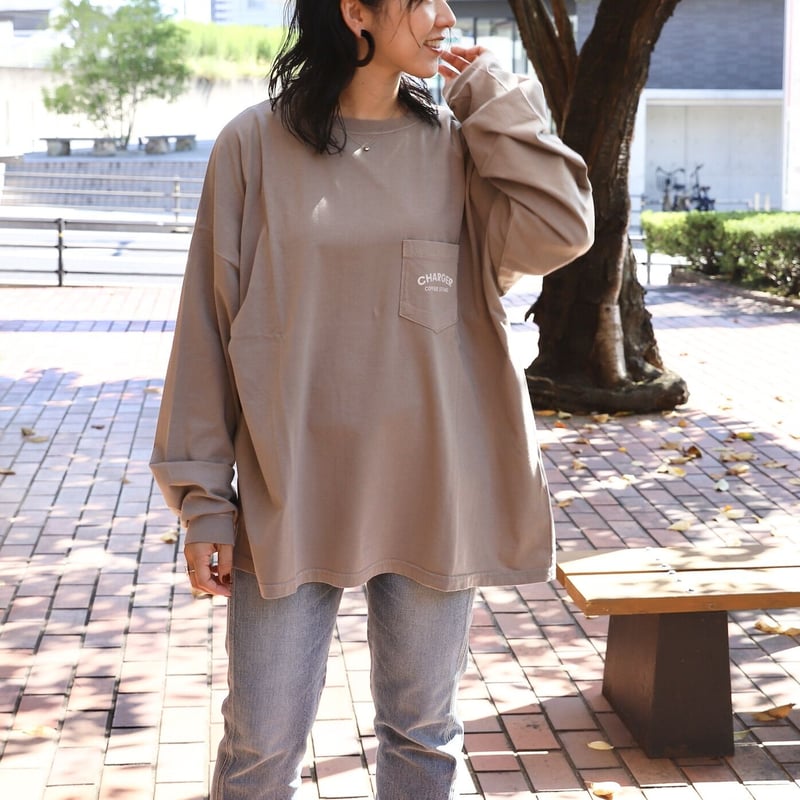 CHARGER COFFEE STAND×REMI RELIEF 別注ロングスリーブTシャツ CHARGER COFFEE STAND×REMI RELIEF 別注ロングスリーブTシャツ