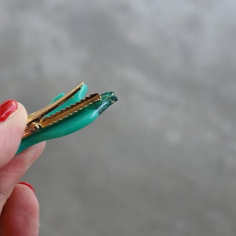 ククシュゼット 正規商品 ヘア アクセ クリップ ヘアピン かわいい 鳥 Coucou Suzette グリーン バード ヘア クリップ グリーン (grbirdclip)