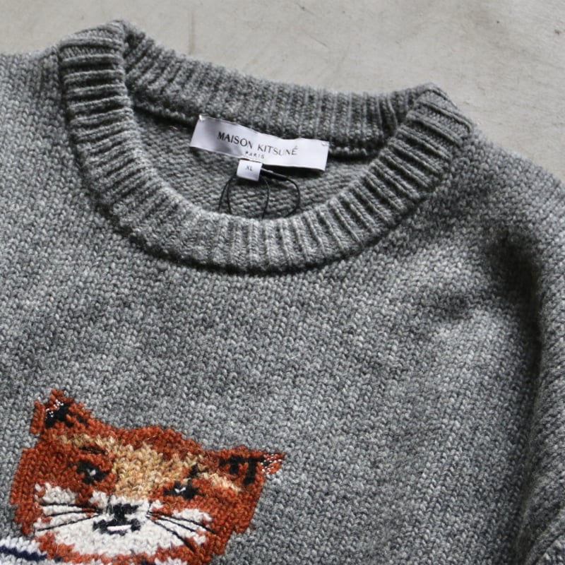 MAISON KITSUNE / DRESS FOX INTARSIA KNIT / nm00 MAISON KITSUNE / DRESS FOX INTARSIA KNIT / nm00