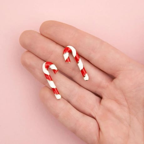 Coucou Suzette / Candy Cane Earrings / candycaneear