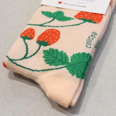 Coucou Suzette / Strawberry Plant Socks / berryplantsocks