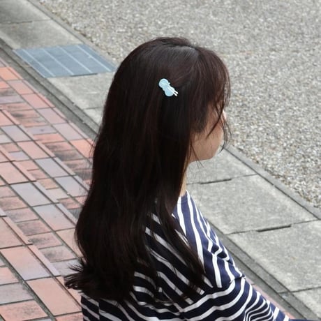 Coucou Suzette / Wool Ball Hair Clip / woolballclip