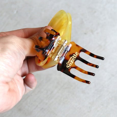 ククシュゼット 正規商品 ヘア アクセ クリップ 蝶 虫 かわいい ギフト Coucou Suzette 黄色 蝶 ヘア クロー イエロー(yebutterflyclaw)