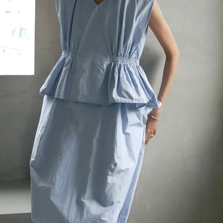 MANOF / GATHER WAIST COCOON ONE PIECE / 891125062