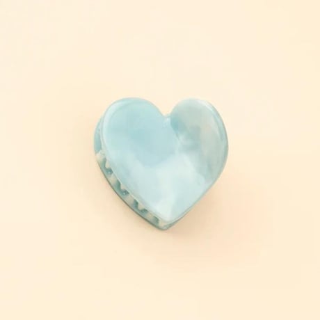 Coucou Suzette / Blue Mini Heart Hair Claw / blminiheartclaw