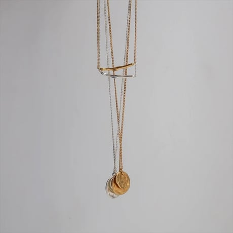 TEN. 正規商品 ユニセックス アクセサリー テン チルダ ネックレス シルバー/ゴールド【即日発送】(ne-0041)(neg-0041)