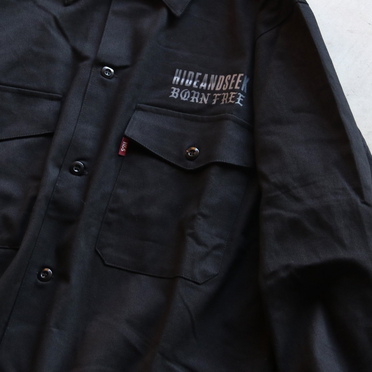 HIDEANDSEEK ハイドアンドシーク 長袖 ワーク シャツ Work L/S Shirt 