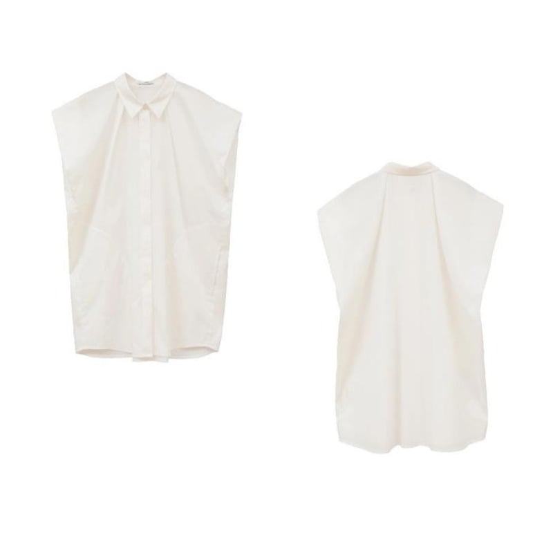 美品 24SS CLANE TUCK SHOULDER SHIRT シャツ 1 CLANE - CLANE クラネ/OFF SHOULDER TUCK BLOUSEシャツの通販 by R's