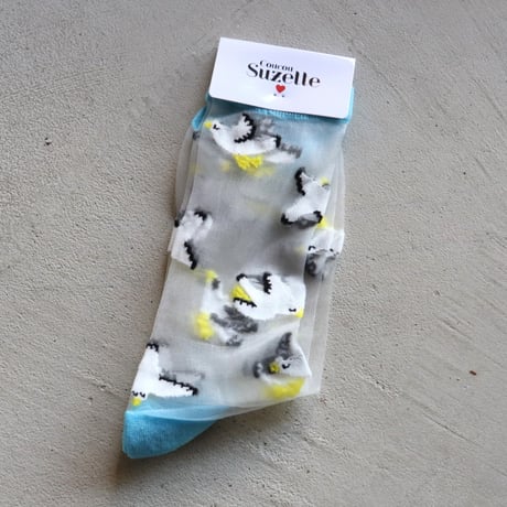 Coucou Suzette / カモメ シアー ソックス / seagulsheersocks
